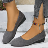 2025 New Large-Size Tip-Tloping Single Shoes Women's Bean Shoes Sports Casual