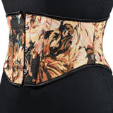 Short 3 Buckle New Oil Painting Monet Garden Belt Short Belt Outside The Fish Bone Support Strap Girded