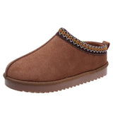 Winter New National Women's Cotton Shoes Half-Dragging Snow Boots Cotton Slippers Lace Is Very Explosive