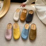 Slippers Women Wear 2025 Spring Explosion Of Thick Soles Of Lazy Shoes Retro Bag Head Half