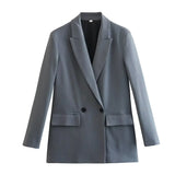 2025 Women's Wear Street Fashion Temperament Two-Button Suit Jacket Jacket