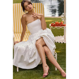 Tube Pleated Midi Dress- Outfit