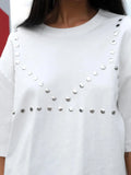Summer New Ins Fashion Loose Features Liuding T-Shirt Women's Personality Trend
