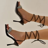 Zingj Plus Size Sandals Women's Summer New Heel Square Toe Ring With Fashion