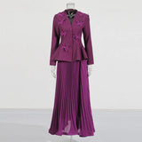 Elegance Elegant Style Suit 2025 Summer New Butterfly Suit Jacket + High-Waisted Half-Dressed Dress