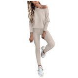 Hot Sales Of Pure Color Fashion Casual Tying Slanted Shoulder Sports Trousers Trousers Suit