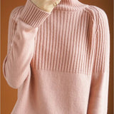 Zingj Autumn And Winter Lazy Wind Thickened High-Necked Sweaters Women's Long-Sleeved Solid Color Pile Collar Knitted Bottomed