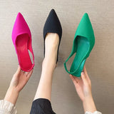 Summer New Pointed Thin Heel Single Shoes Behind The Empty Sandals High Heels Muller