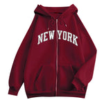 New Zipper Hoodie Los Angeles California Coat