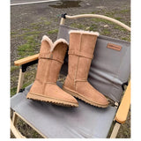 Wearing Brown Thick-Sled Hairy Boots 2025 Winter Plus Velvet Cotton Shoes To Keep Warm Northeast Snow