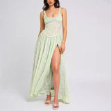 Women's New Sexy Sling U Tie Dew Back Perspective Chiffon
