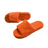 Leisure Warm Hair Slippers 2025 Autumn New Women's Slippers Home Flat Bottom Slippers