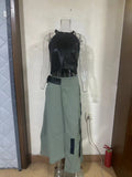 Zingj New 2023 Summer Fashion Neck Short Style Put On A Two-Piece Suit-Outfit