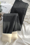 Winter Leggings for Women with Fleece High Waist Thick Pants Velvet Thermal Grey Women's Warm Leggings New High
