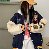 Cute Student Retro Jacket-Outfit