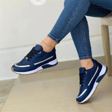 Sneakers Women's 2025 New Thick-Soled Coloring Casual Low-Top Sports Single