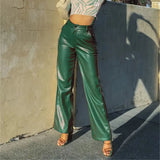 Women's Leather Fashion High Elastic
