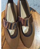 Flat-Bottomed Ballet Flat-Soled Single-Shoe Girl Knitted Pregnant Women's Shoes Light-Mouthed Boat Shoes Bean