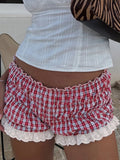 Style Sexy Lace Spliced Bow Multi-Layer Cake Shorts Girl Sense Simple Flower Bud Hot