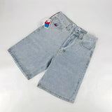Y2K Vintage Denim Shorts Men's Harajuku Punk High-Waisted Denim