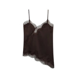 Women's 2025 Summer New Fashion Sexy Lace Decoration Underwear Blouse