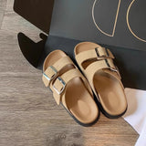 Boken Slippers Ms. Boken Wear The New Fish Mouth Korean Version Of The Buckle With A Cool Slippers High