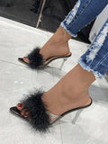 Hairy Fashion Slippers Women's Summer Sexy Sharps And Cool Slippers