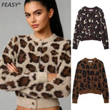 Za Women's Round-Neck Knitted Jacket Medium Cardigan Bottom