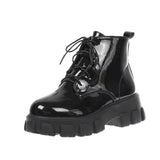 Autumn And Winter New British Wind Martin Boots Female Students Korean Version Of The Short Boots Wearing Thick Skin