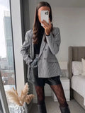 Autumn New Lattice Double Buckle Coat Personality Suit 2025 Top 5