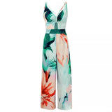 Fashion Casual Hot Selling Women's 24 New Print Strap Hollow Out Jumpsuit Trend Women's