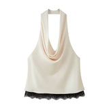 Women's New 2025 Lace Dress With A Collared Waistcoat Half-Dress