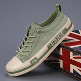 The Autumn Of 2025, Low-Help Canvas Men's Shoes Korean Version Of The Trend Of Soft-Soled Feet With A Soft Soles Of The Casual