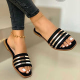 2025 Summer Comfortable Flat-Bottomed Slippers 35-43Wish Burst Cold