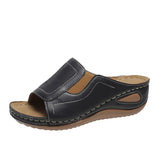 Toe Beach Slippers Women 2025 Summer Slope With Light PU Bottom Cold
