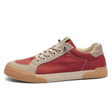 Autumn Fashion Men's Shoes Low-Top Flat Bottom With Canvas Shoes Pure Color Niche Casual Shoes Men's Breathable Board