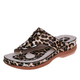 Sandals Female 23 Outside Through The Slope And Flat Bottom T-Type Large Beach Cool Slippers