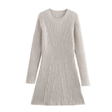 Women's Clothing 2025 Autumn And Winter 2025 New Round Neck Long-Sleeved Knitted