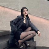 New Summer Point Drill B Buckle Black High Heels Sexy Back Empty With Fine Heel Sandals