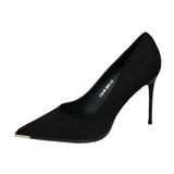 Women's 2025 New Net Red Velvet Fashion Spring Women's Shoes Korean Version Of The Banquet Fine Heel Single