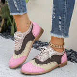 Spring And Autumn Of 2025 Burning Brock Single Shoes Women's Large Size Thrombotic With Round Head Single