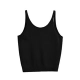 Zingj Trendy Hot Girls' Sexy Big Back Knitted Vest Summer New Solid Color Loose Small Halter