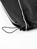 Contrast Piping Flap Pocket Cargo Pants- Outfit