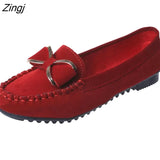 women's loafers Solid Colors Flat ballet shoes Bow Knot Lazy loafers Shallow Casual Slip On Shoes scarpe