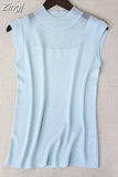 Women Top Fashion Women White Shirt Sexy Street Style Ladies Tops Tank Tops Knitted Solid Wild Ice Silk Knitting 2922