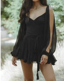 Women's Explosive Shoulder Sleeve V-Neck Sexy