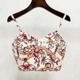 Early Spring New Underwater World Printing Sling Vest Short Coat + Trousers Set Three-Piece