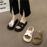 Women's New Round-Headed Beach Sandals In The Summer Of 2025 Fashion Drag Wearing Sandals