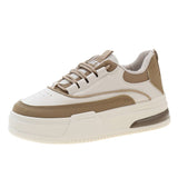 Small White Shoes Women 2025 Autumn New Casual Fashion Thick-Sed Loose Pastry Plate Shoes Trendy Round Head With