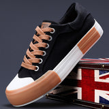 The Autumn Of 2025, The New Men's Shoes Korean Version Of The Fashion Trend Casual Men's Canvas Shoes Flat Soles Low-Top Shoes Men's